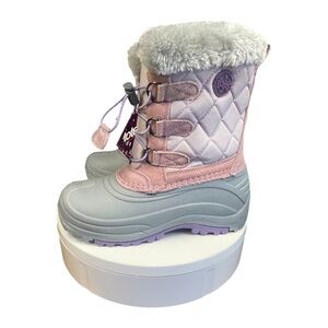 Totes girls Jenny purple waterproof shell winter boots
